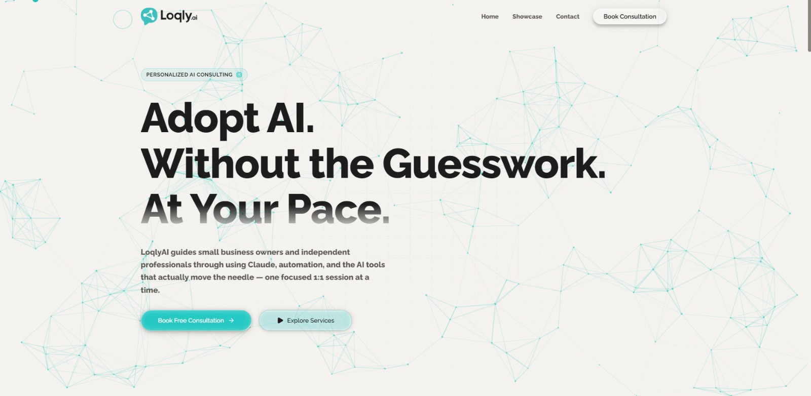 Loqly.ai dashboard screenshot